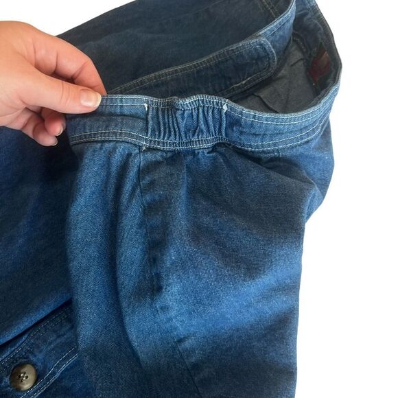 VINTAGE Orvis Denim Skirt size 10 made in USA 100% cotton - Picture 11 of 15